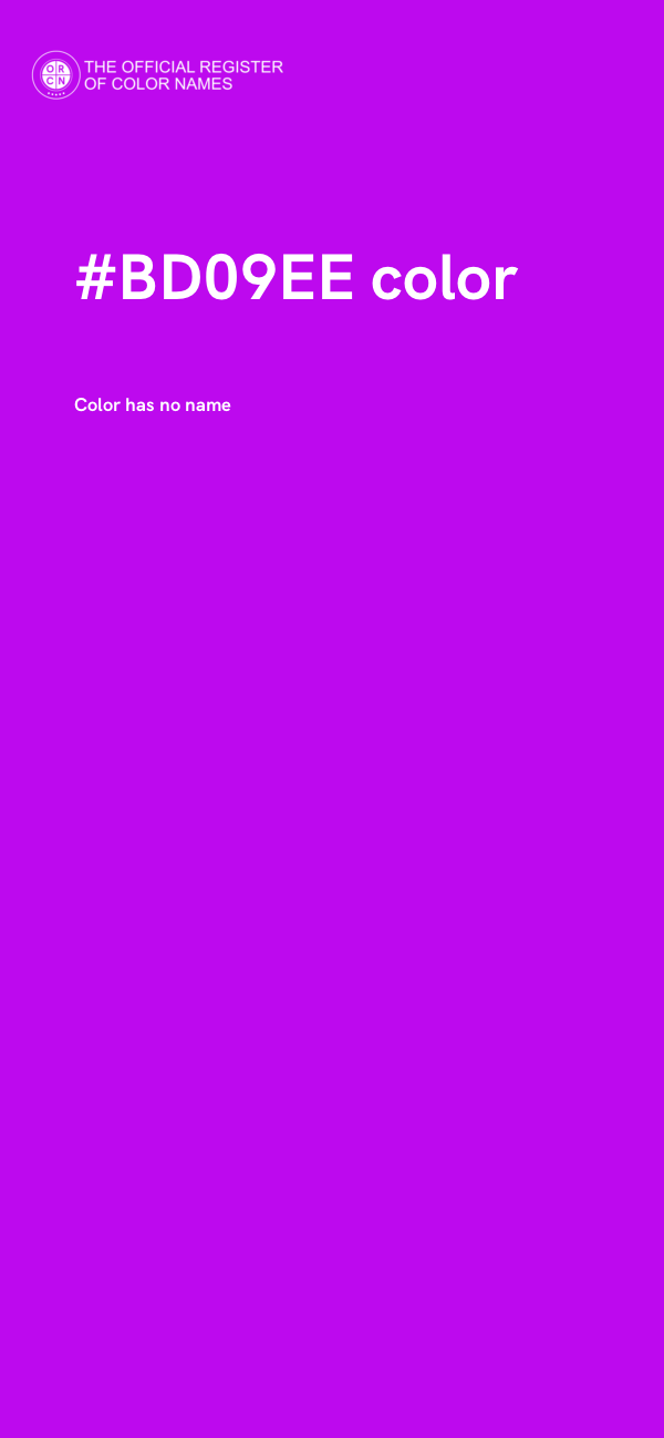 #BD09EE color image