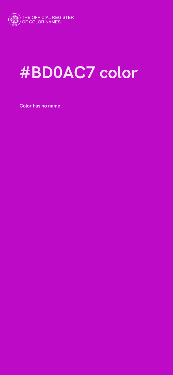 #BD0AC7 color image