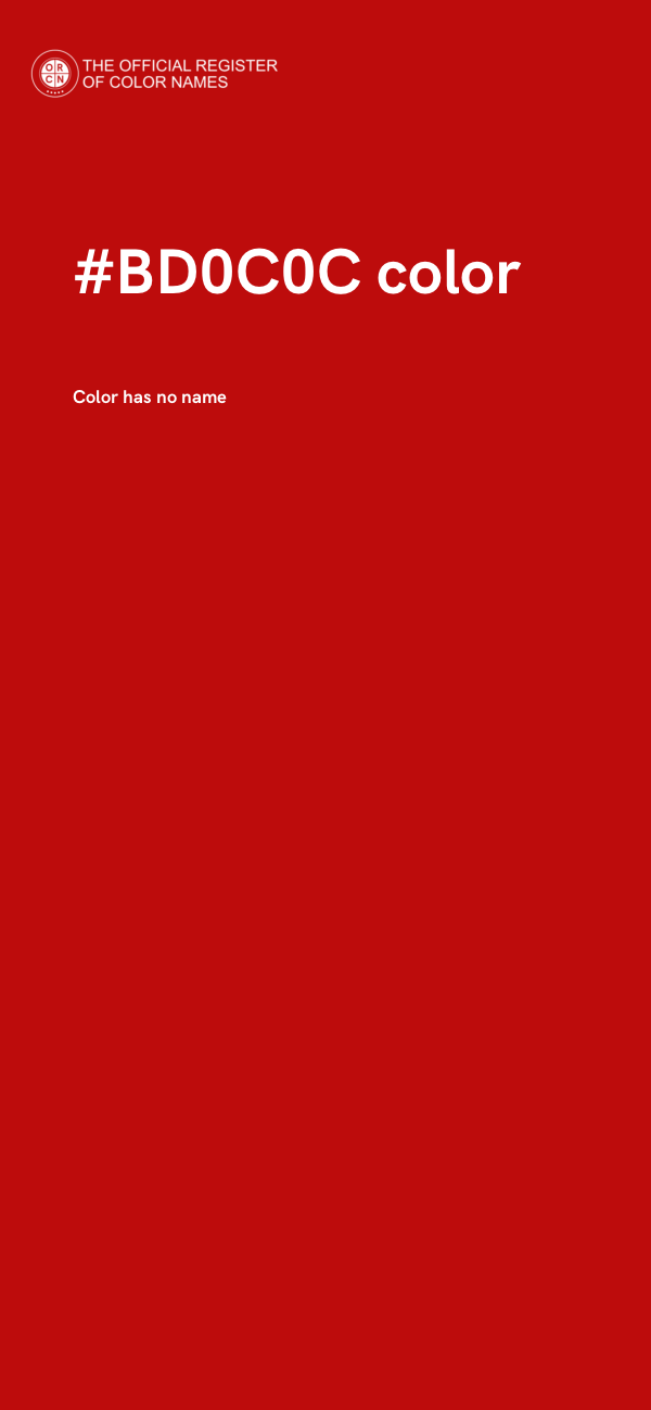 #BD0C0C color image