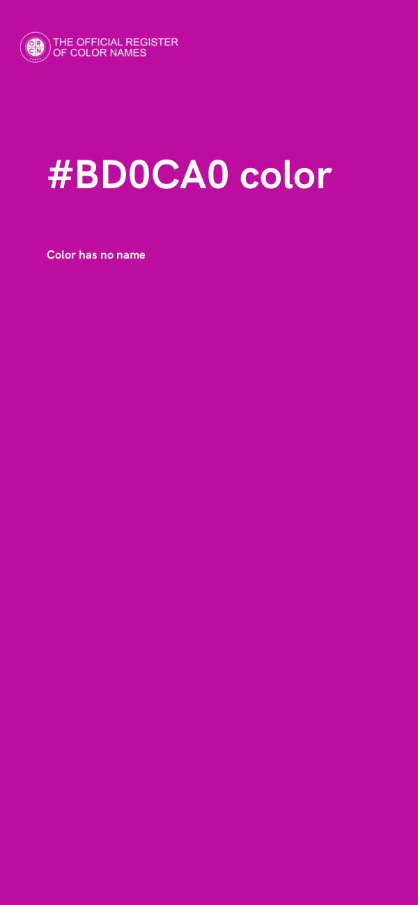 #BD0CA0 color image
