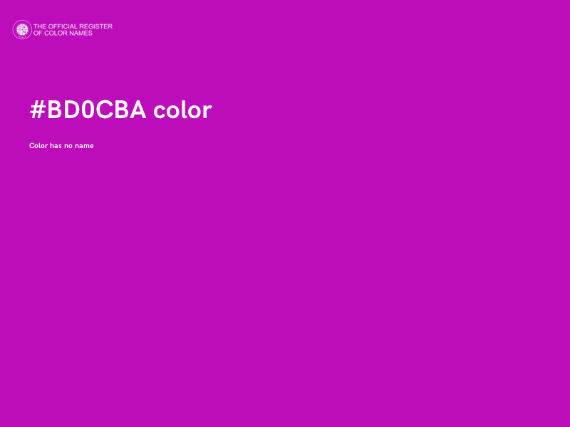 #BD0CBA color image