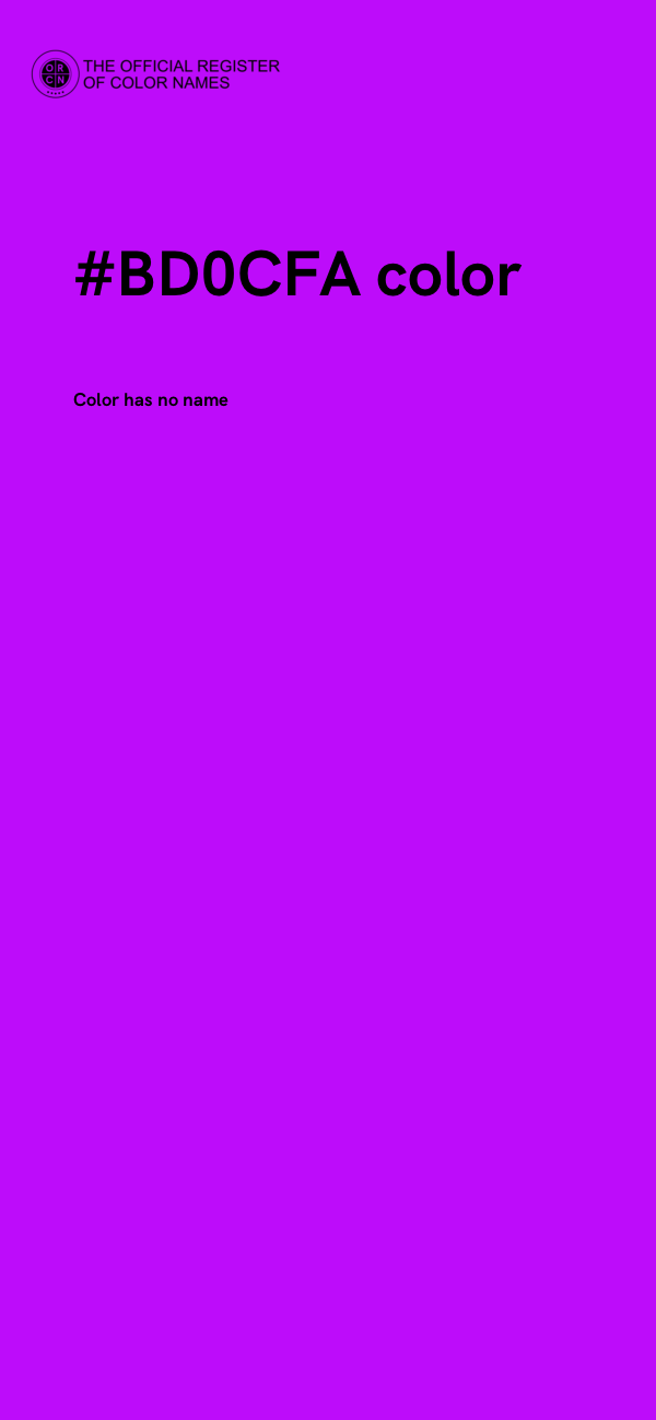 #BD0CFA color image