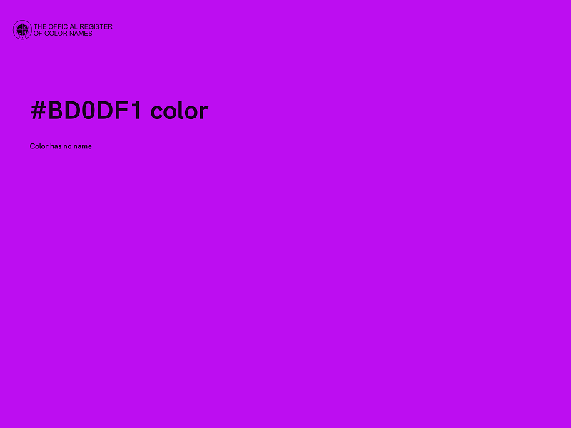 #BD0DF1 color image