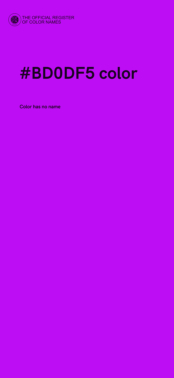 #BD0DF5 color image