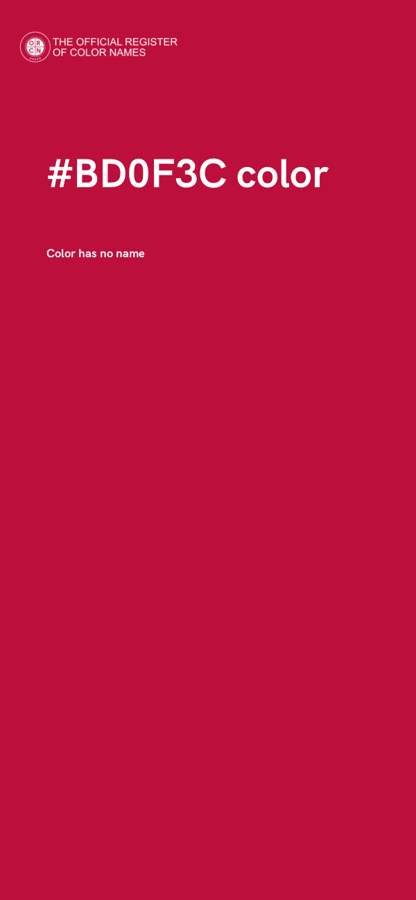 #BD0F3C color image