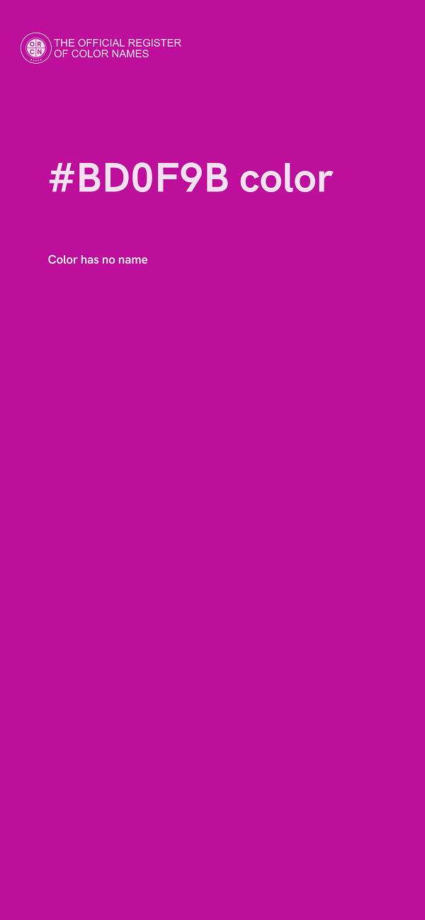 #BD0F9B color image