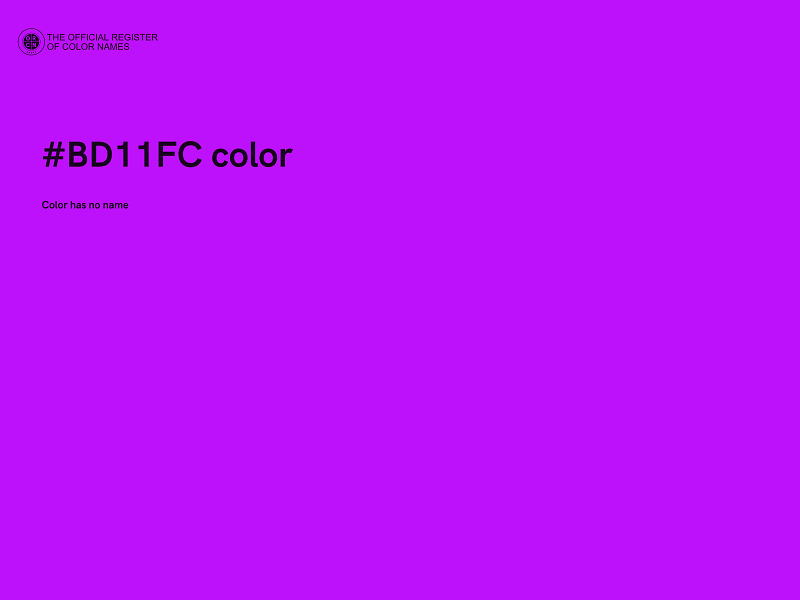 #BD11FC color image
