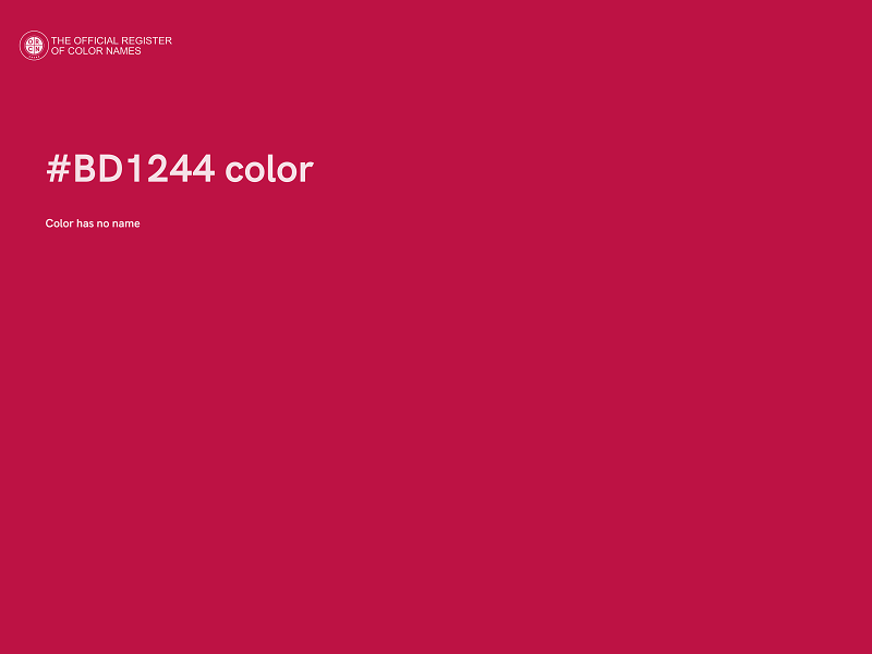 #BD1244 color image