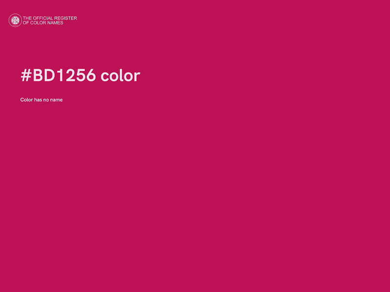 #BD1256 color image