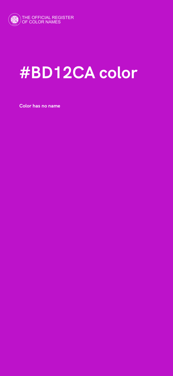 #BD12CA color image
