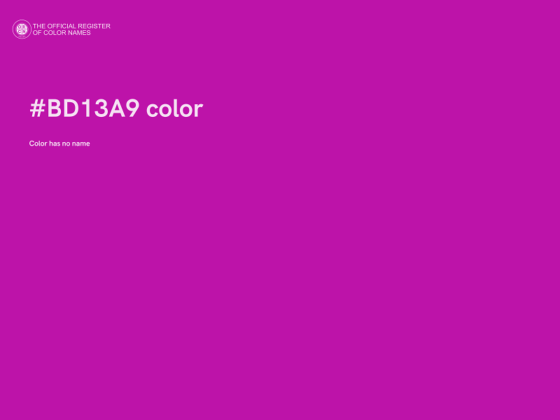 #BD13A9 color image