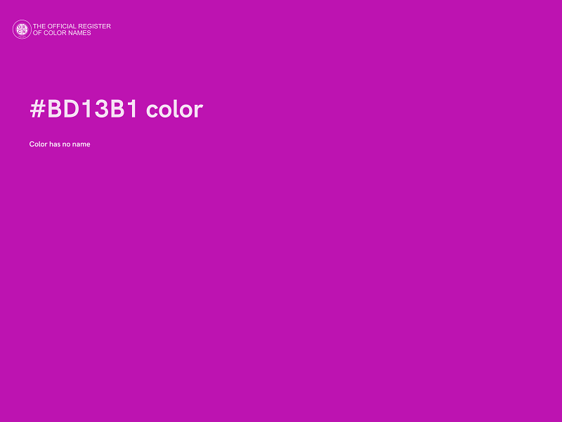 #BD13B1 color image