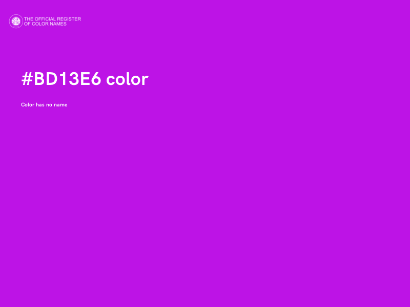 #BD13E6 color image