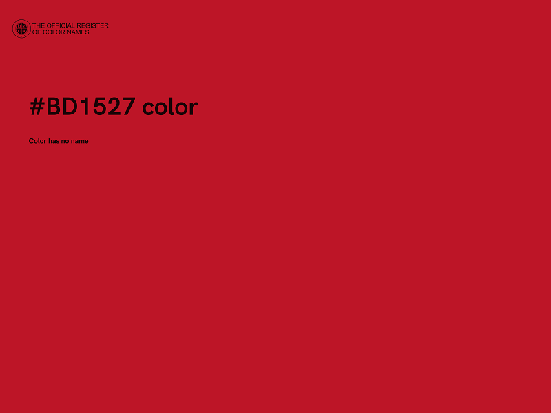 #BD1527 color image