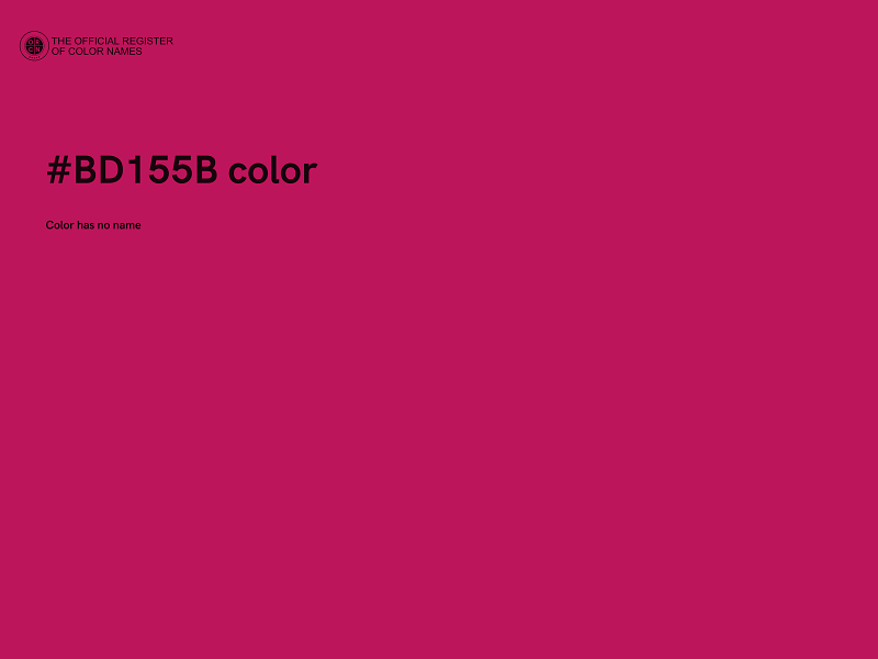 #BD155B color image