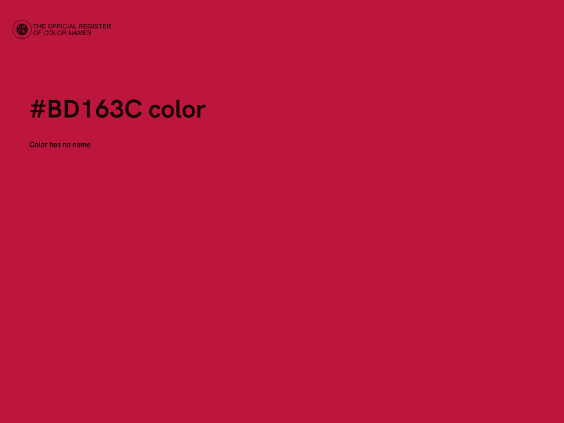 #BD163C color image