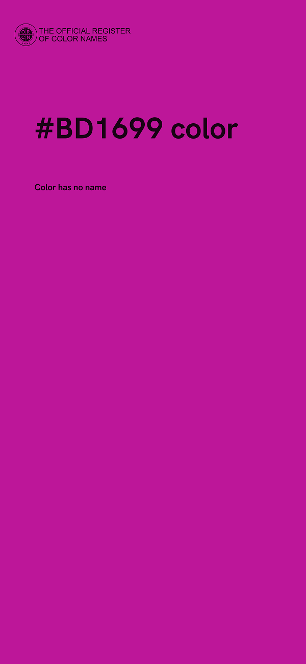 #BD1699 color image
