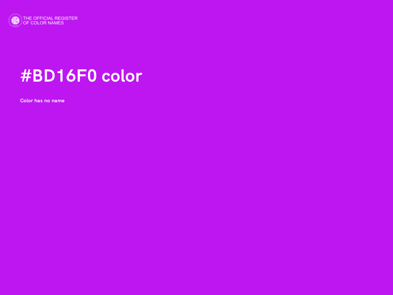 #BD16F0 color image