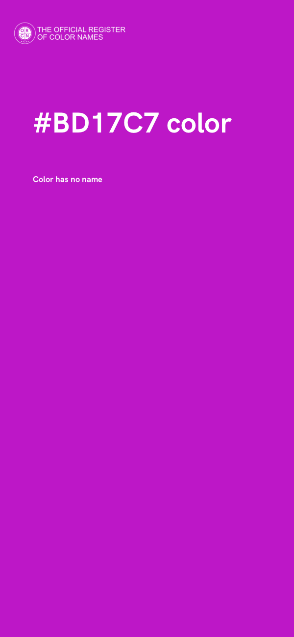 #BD17C7 color image
