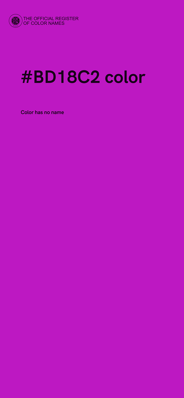 #BD18C2 color image