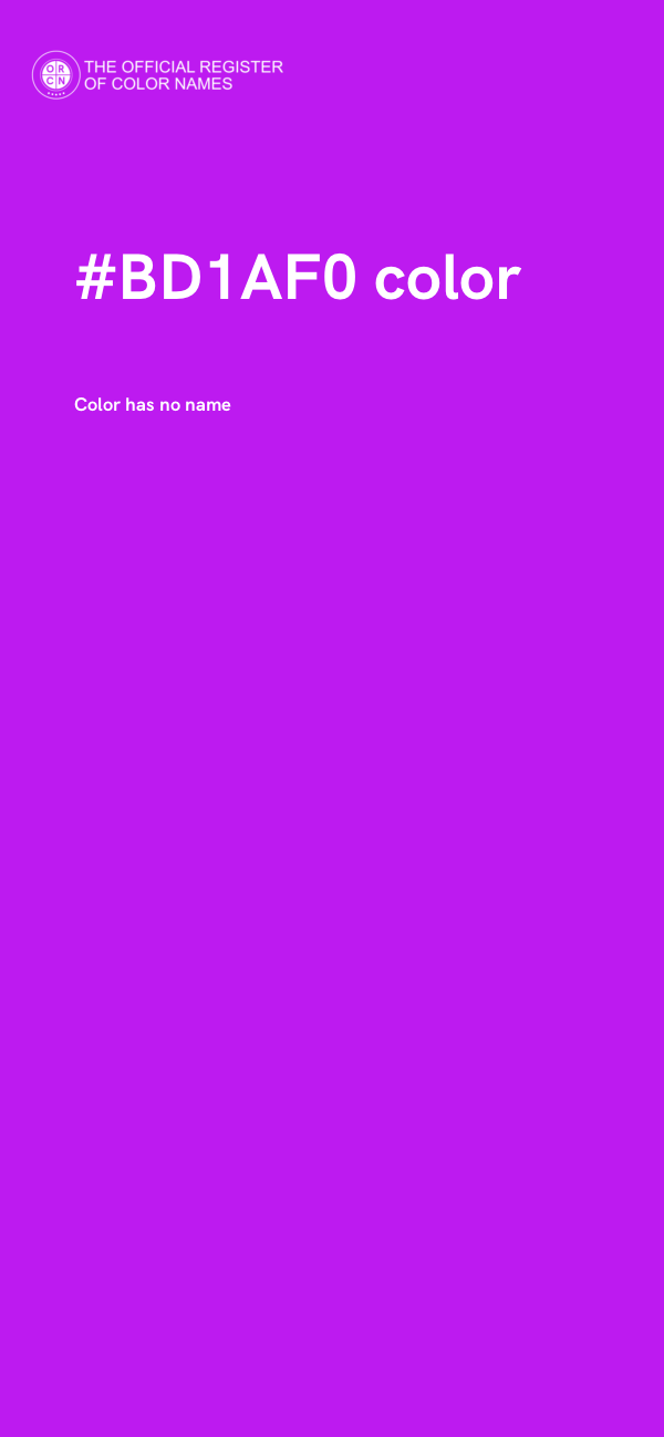 #BD1AF0 color image