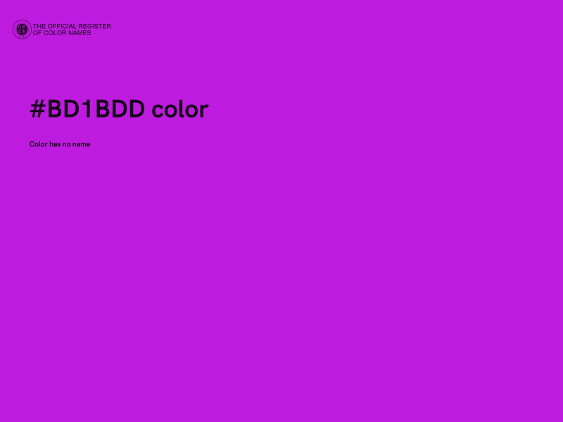 #BD1BDD color image