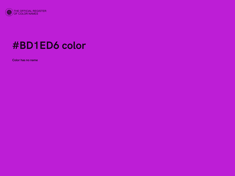 #BD1ED6 color image