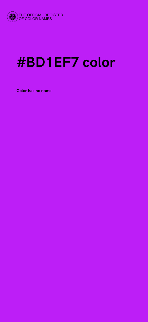 #BD1EF7 color image