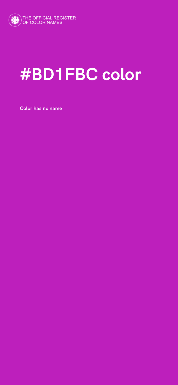 #BD1FBC color image