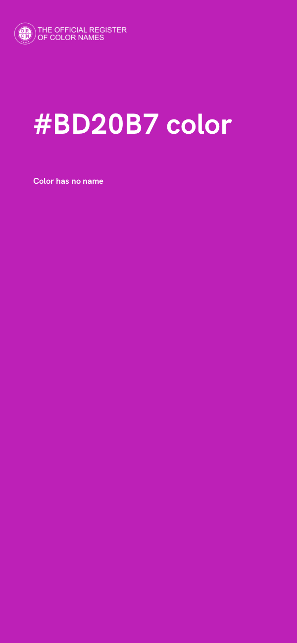 #BD20B7 color image