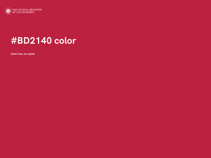 #BD2140 color image