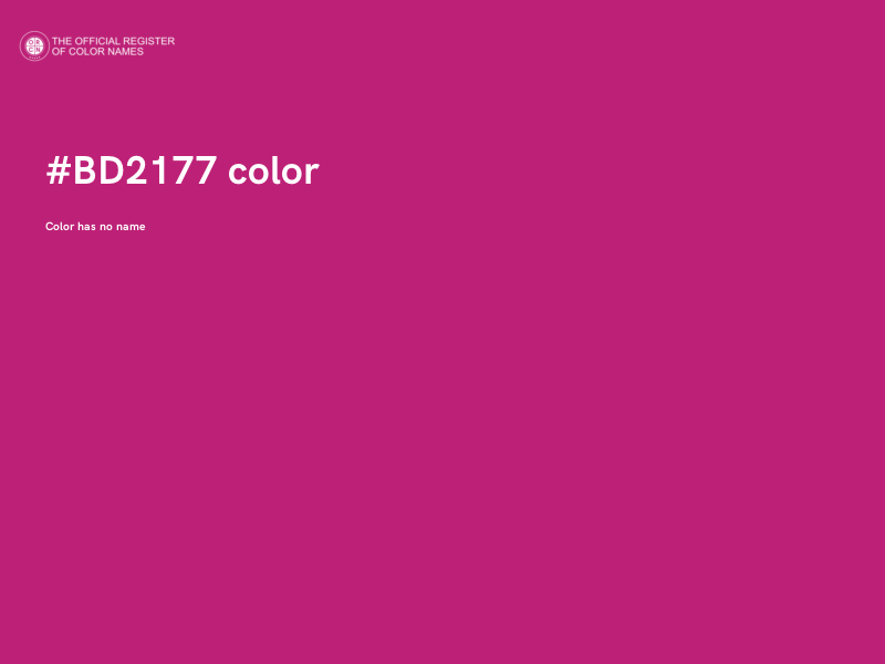 #BD2177 color image