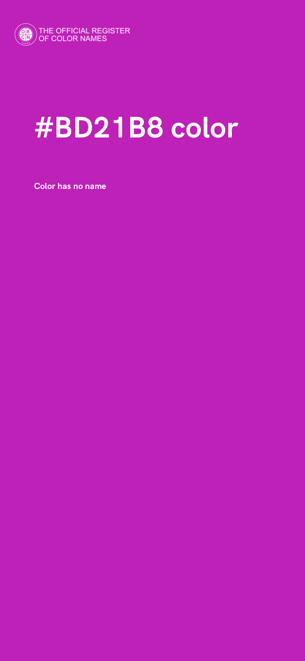 #BD21B8 color image
