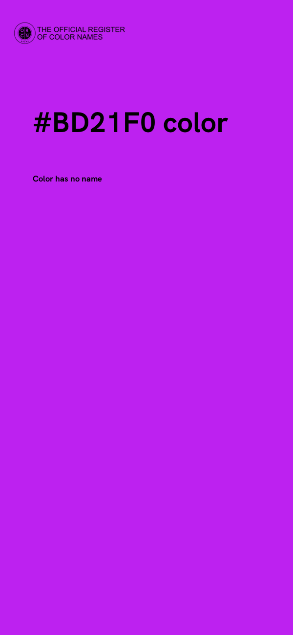 #BD21F0 color image