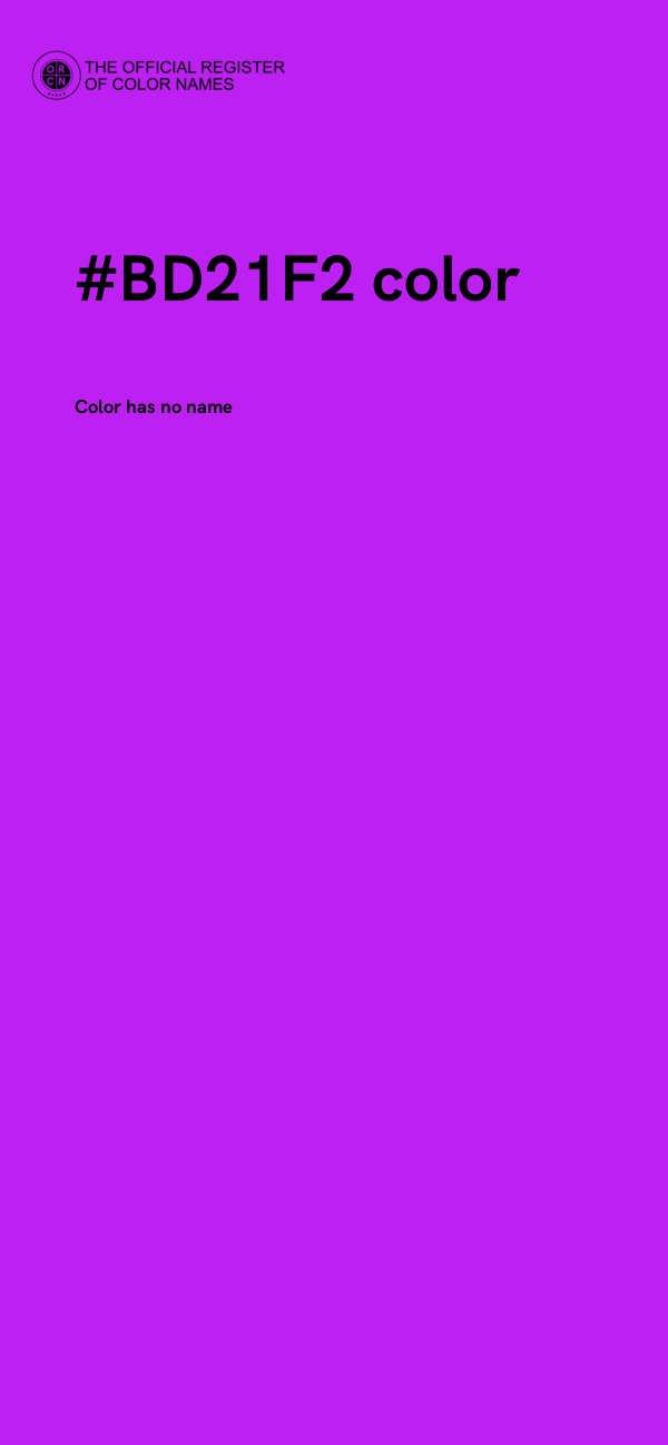 #BD21F2 color image