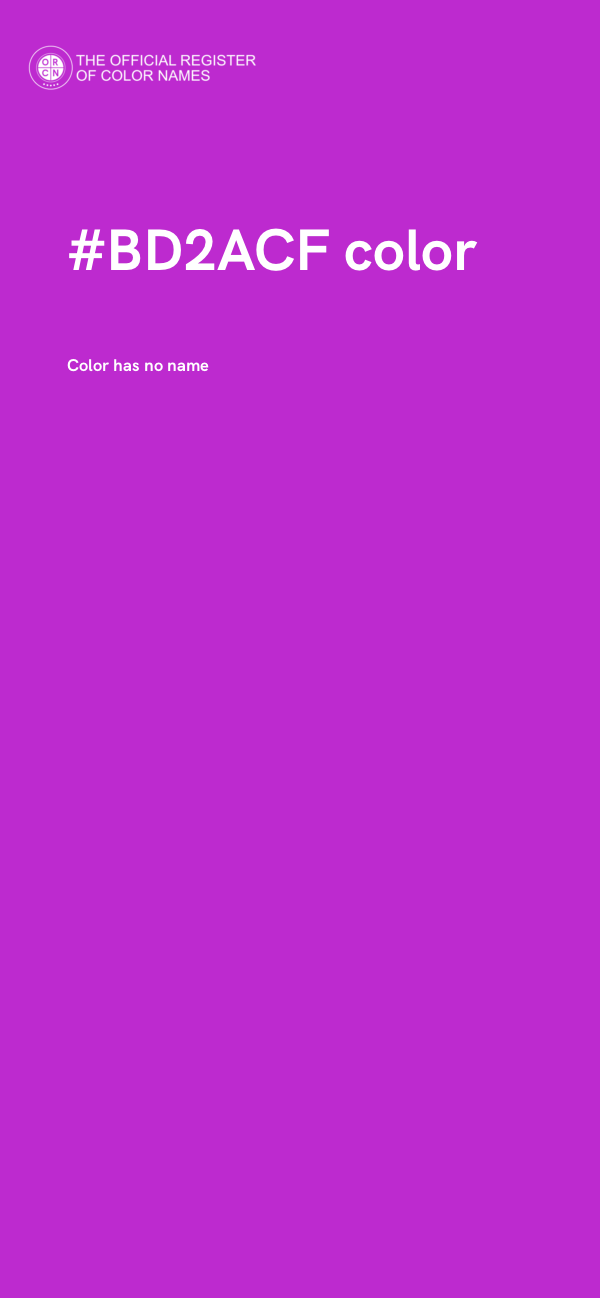 #BD2ACF color image