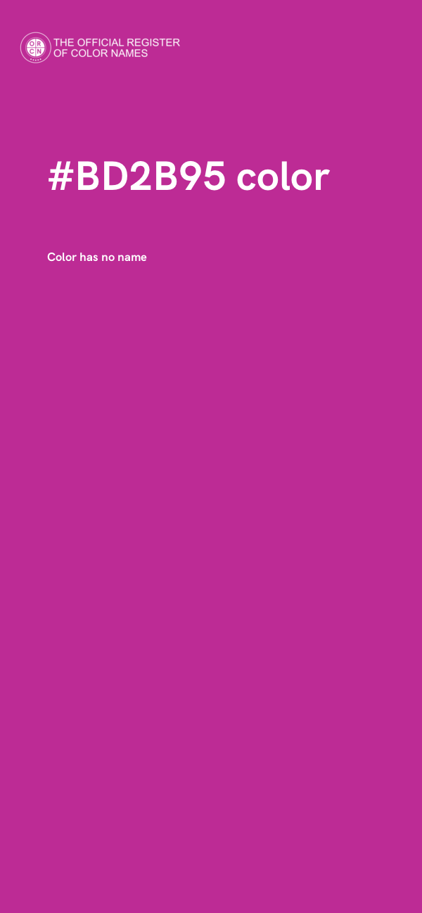 #BD2B95 color image