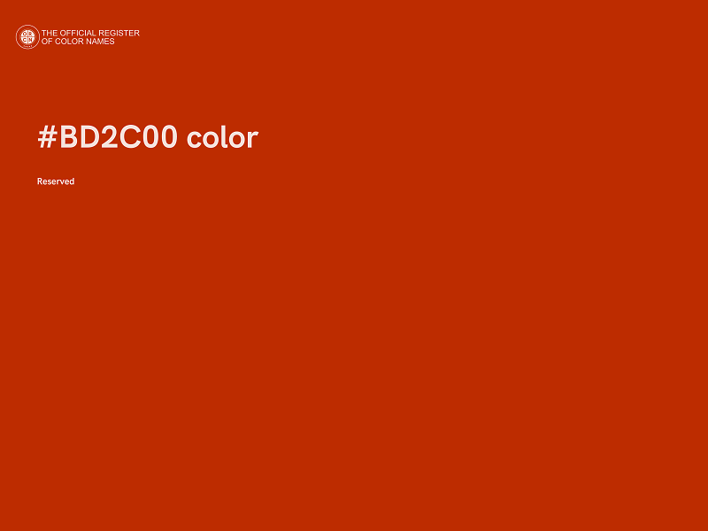 #BD2C00 color image