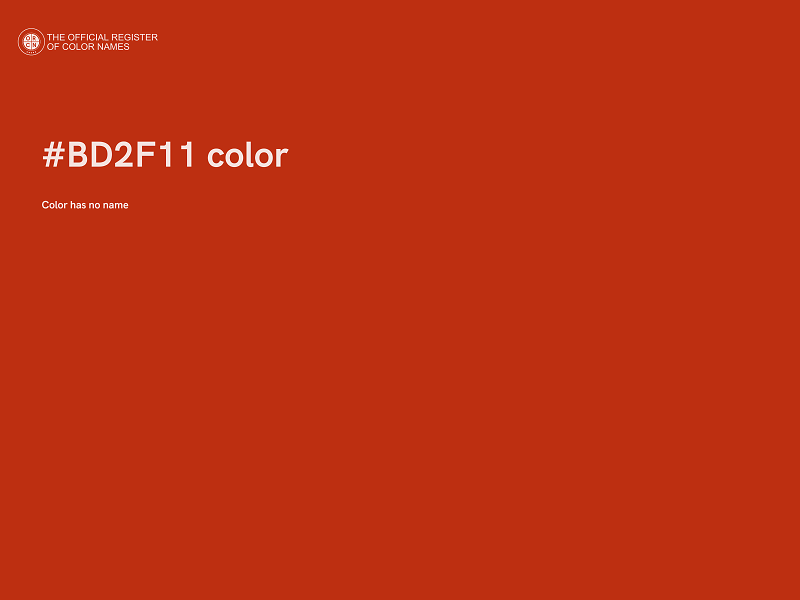 #BD2F11 color image