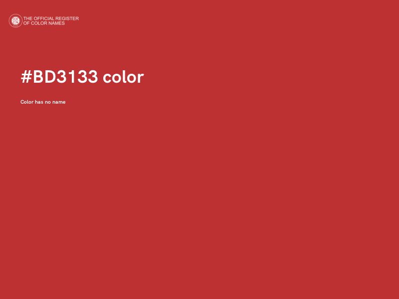 #BD3133 color image