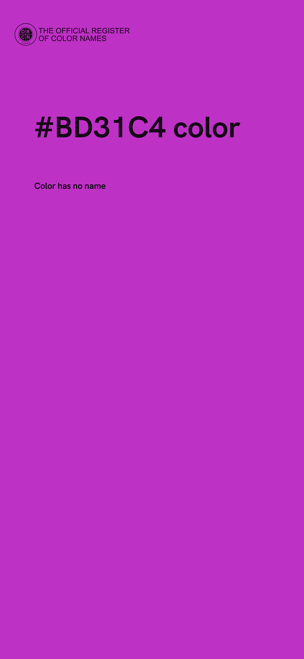 #BD31C4 color image