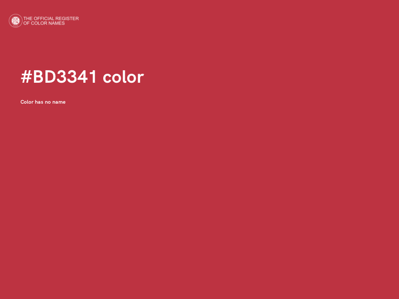 #BD3341 color image