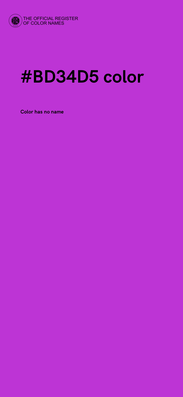 #BD34D5 color image