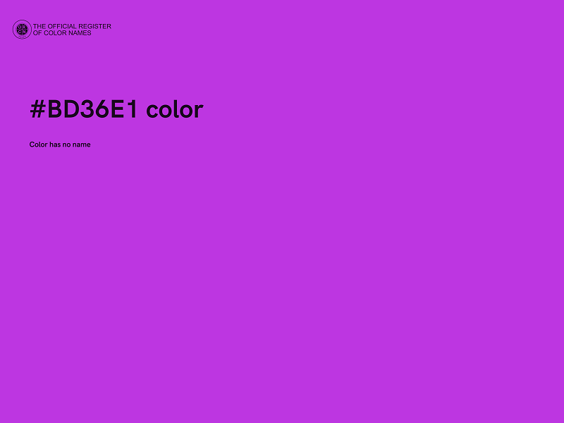 #BD36E1 color image