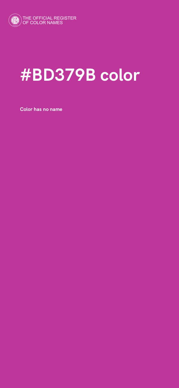 #BD379B color image