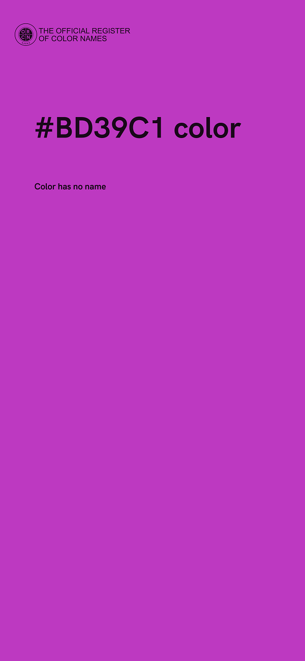 #BD39C1 color image