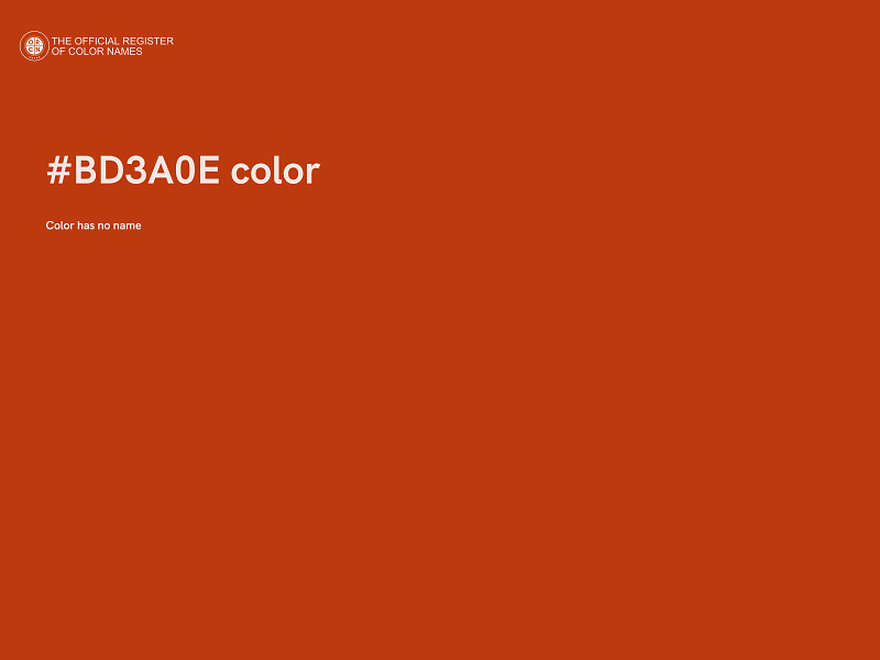 #BD3A0E color image