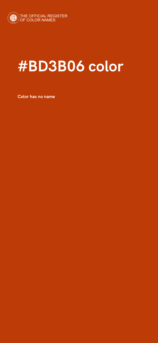 #BD3B06 color image