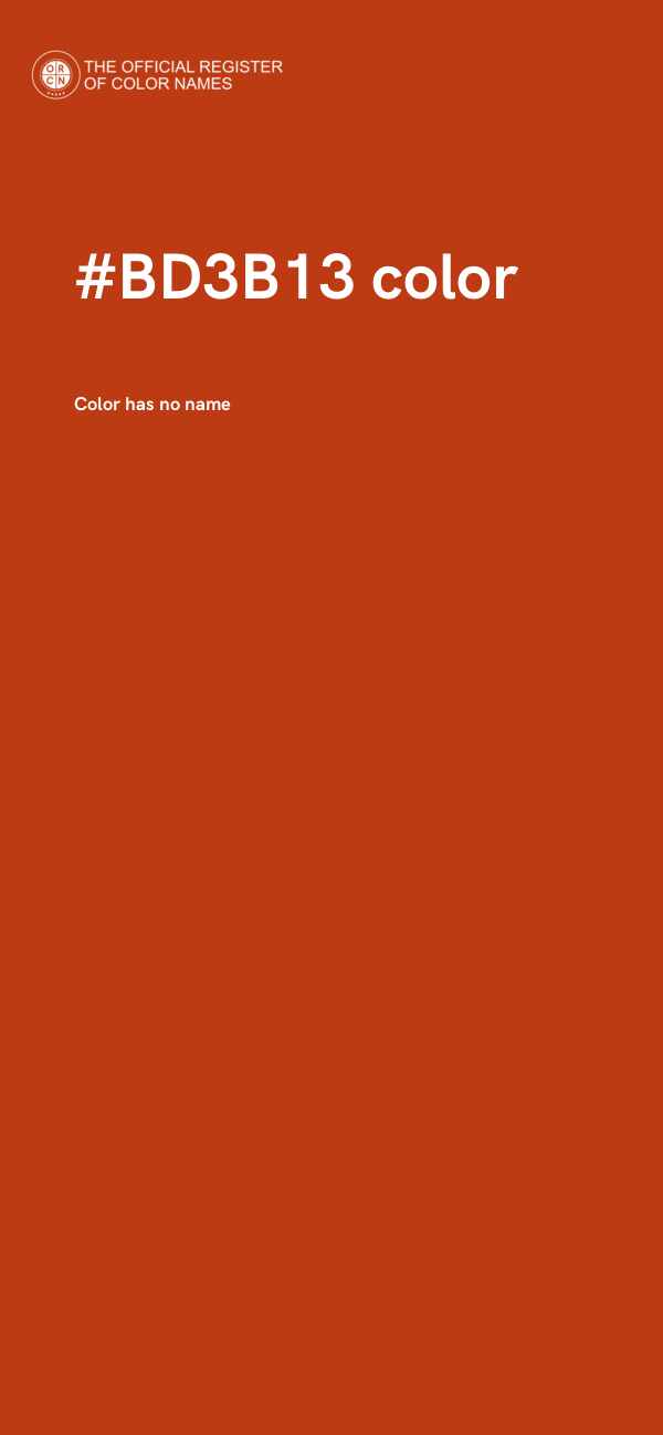 #BD3B13 color image