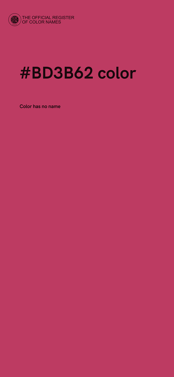 #BD3B62 color image